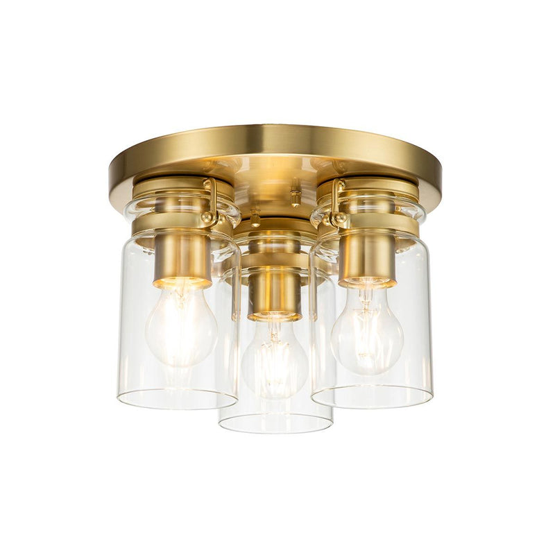 Brinley 3 Light Flush - Nickel gebürstet