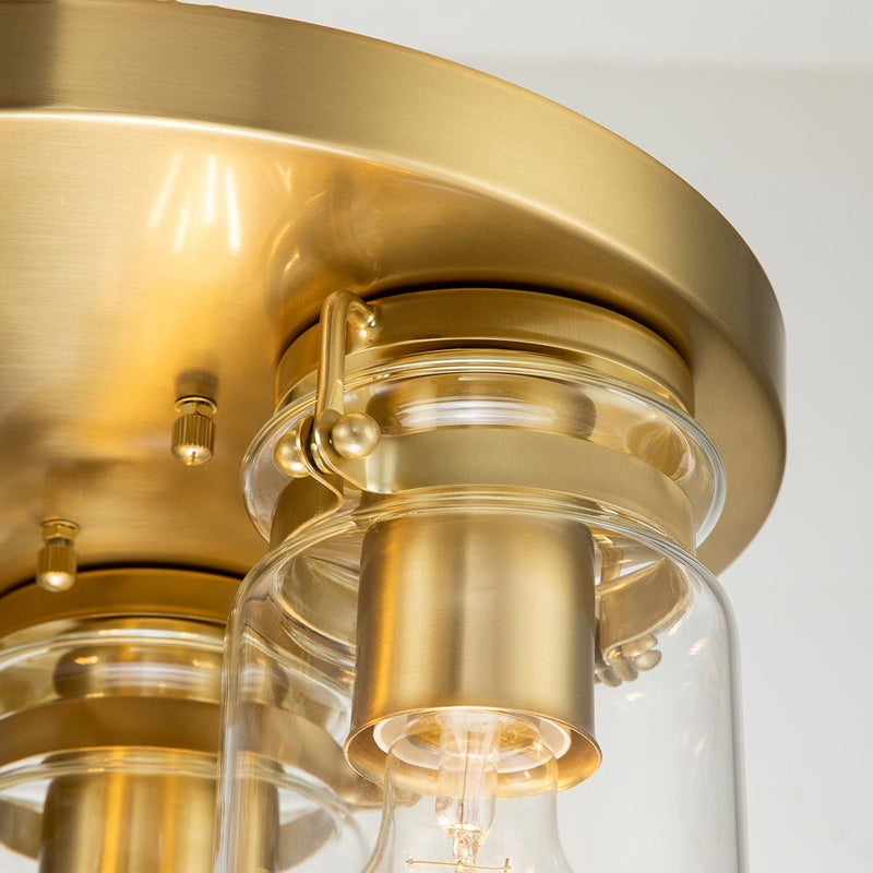 Brinley 3 Light Flush - Nickel gebürstet