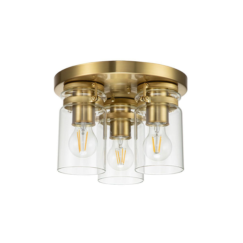 Brinley 3 Light Flush - Nickel gebürstet