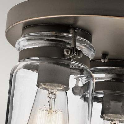 Brinley 3 Light Flush - Nickel gebürstet