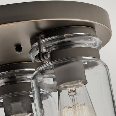 Brinley 3 Light Flush - Nickel gebürstet
