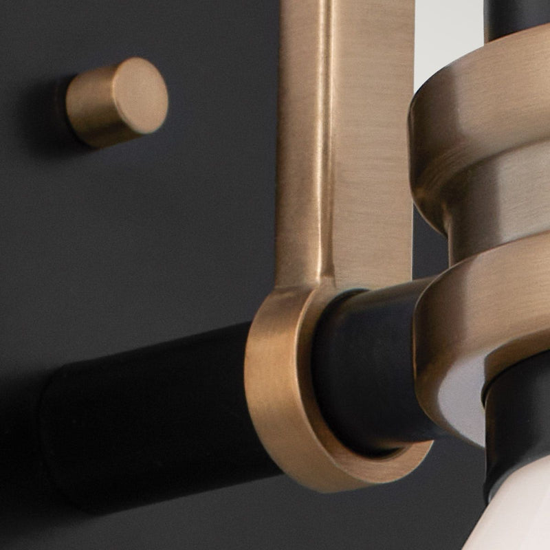 Farum 1 lt Wandleuchte - Chrom poliert oder Bronze oder Schwarz mit Bronze (Neuheit)