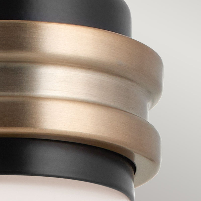 Farum 1 lt Wandleuchte - Chrom poliert oder Bronze oder Schwarz mit Bronze (Neuheit)