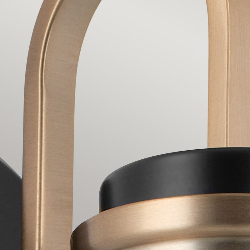 Farum 1 lt Wandleuchte - Chrom poliert oder Bronze oder Schwarz mit Bronze (Neuheit)
