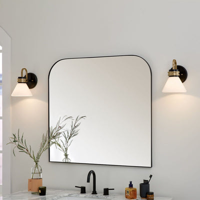 Farum 1 lt Wandleuchte - Chrom poliert oder Bronze oder Schwarz mit Bronze (Neuheit)