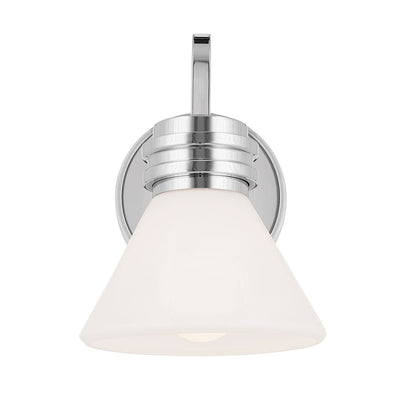 Farum 1 lt Wandleuchte - Chrom poliert oder Bronze oder Schwarz mit Bronze (Neuheit)