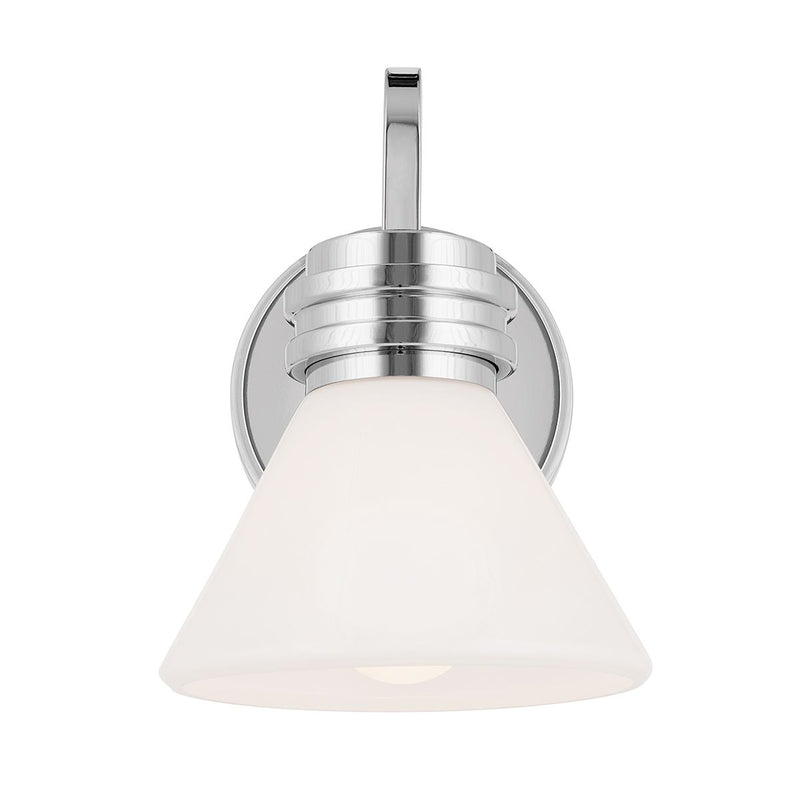 Farum 1 lt Wandleuchte - Chrom poliert oder Bronze oder Schwarz mit Bronze (Neuheit)