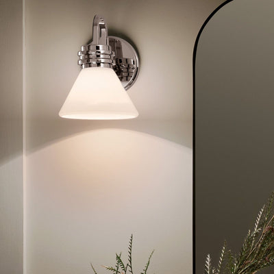 Farum 1 lt Wandleuchte - Chrom poliert oder Bronze oder Schwarz mit Bronze (Neuheit)