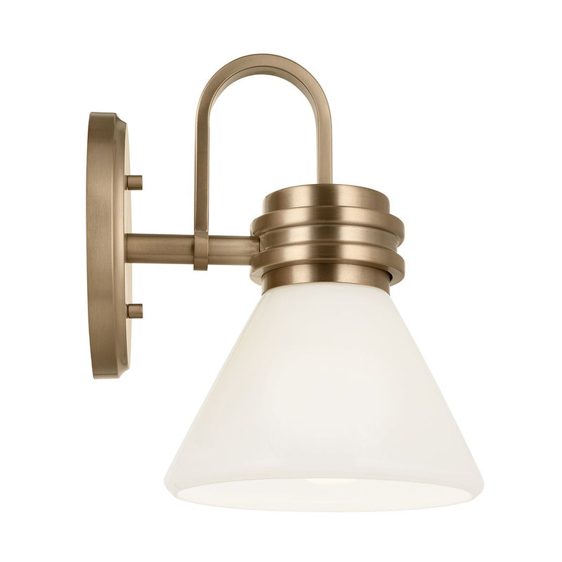 Farum 1 lt Wandleuchte - Chrom poliert oder Bronze oder Schwarz mit Bronze (Neuheit)