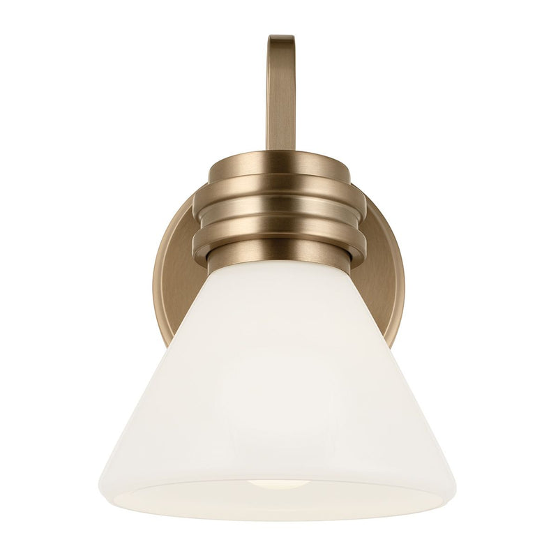 Farum 1 lt Wandleuchte - Chrom poliert oder Bronze oder Schwarz mit Bronze (Neuheit)