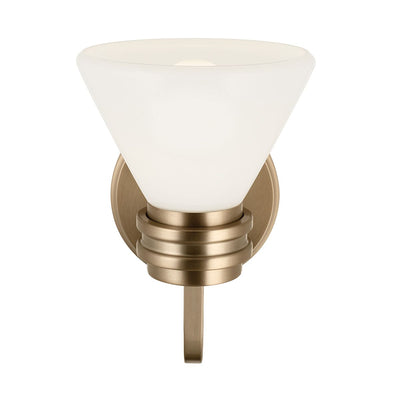 Farum 1 lt Wandleuchte - Chrom poliert oder Bronze oder Schwarz mit Bronze (Neuheit)