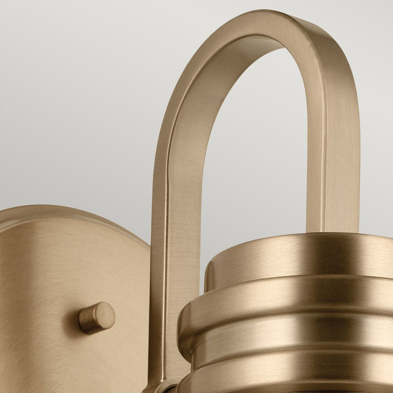 Farum 1 lt Wandleuchte - Chrom poliert oder Bronze oder Schwarz mit Bronze (Neuheit)