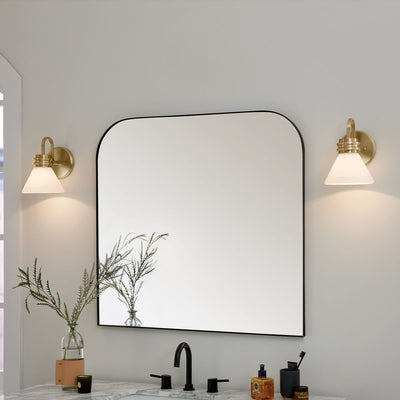 Farum 1 lt Wandleuchte - Chrom poliert oder Bronze oder Schwarz mit Bronze (Neuheit)