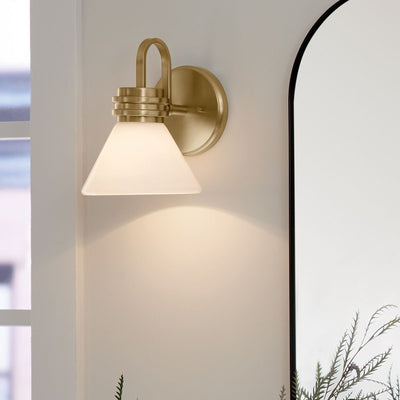 Farum 1 lt Wandleuchte - Chrom poliert oder Bronze oder Schwarz mit Bronze (Neuheit)