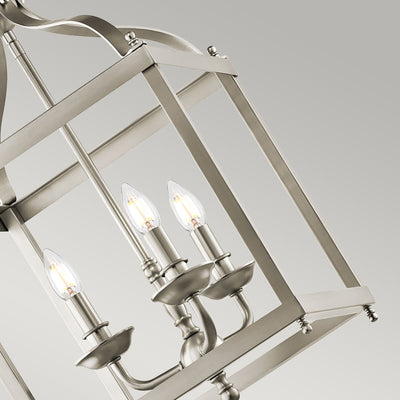 Larkin 3 Licht Medium Anhänger - gebürstetes Nickel