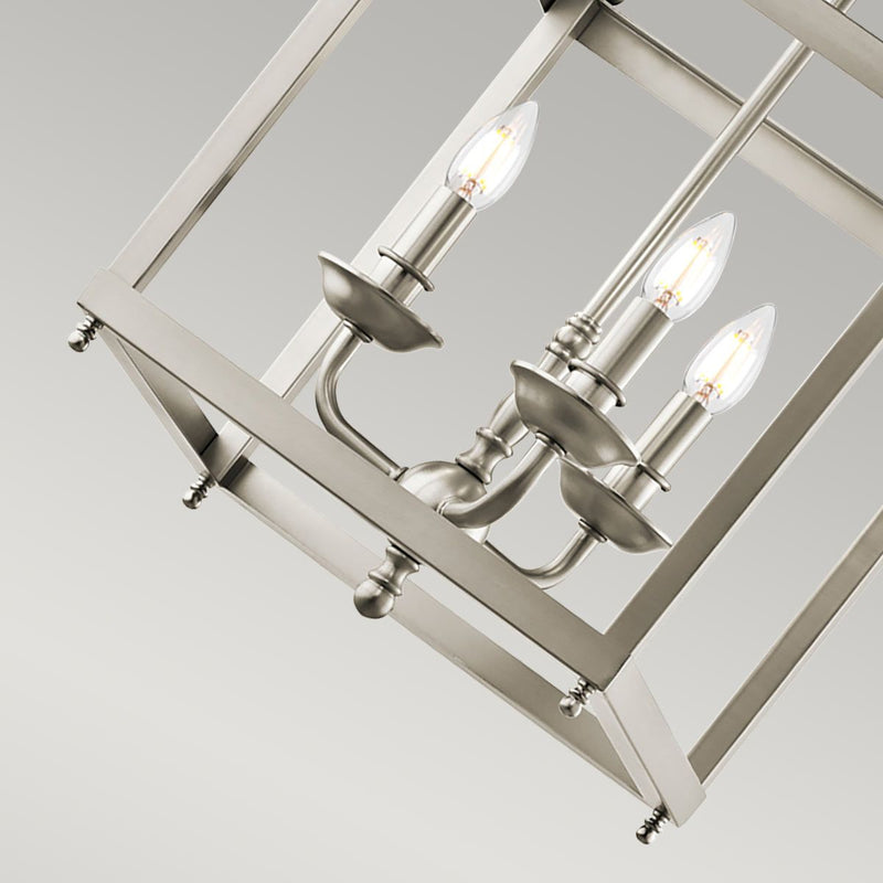 Larkin 3 Licht Medium Anhänger - gebürstetes Nickel