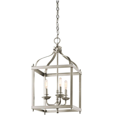 Larkin 3 Licht Medium Anhänger - gebürstetes Nickel