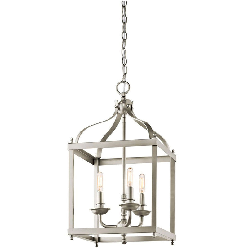 Larkin 3 Licht Medium Anhänger - gebürstetes Nickel