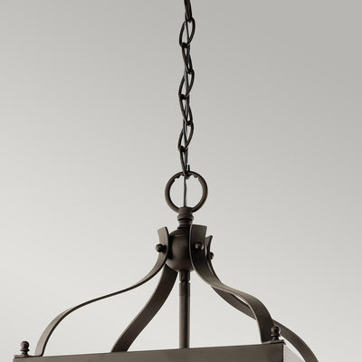 Larkin 3 Licht Medium Anhänger - gebürstetes Nickel