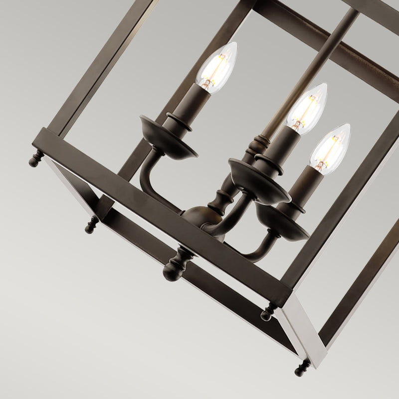 Larkin 3 Licht Medium Anhänger - gebürstetes Nickel