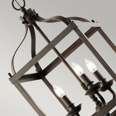 Larkin 3 Licht Medium Anhänger - gebürstetes Nickel