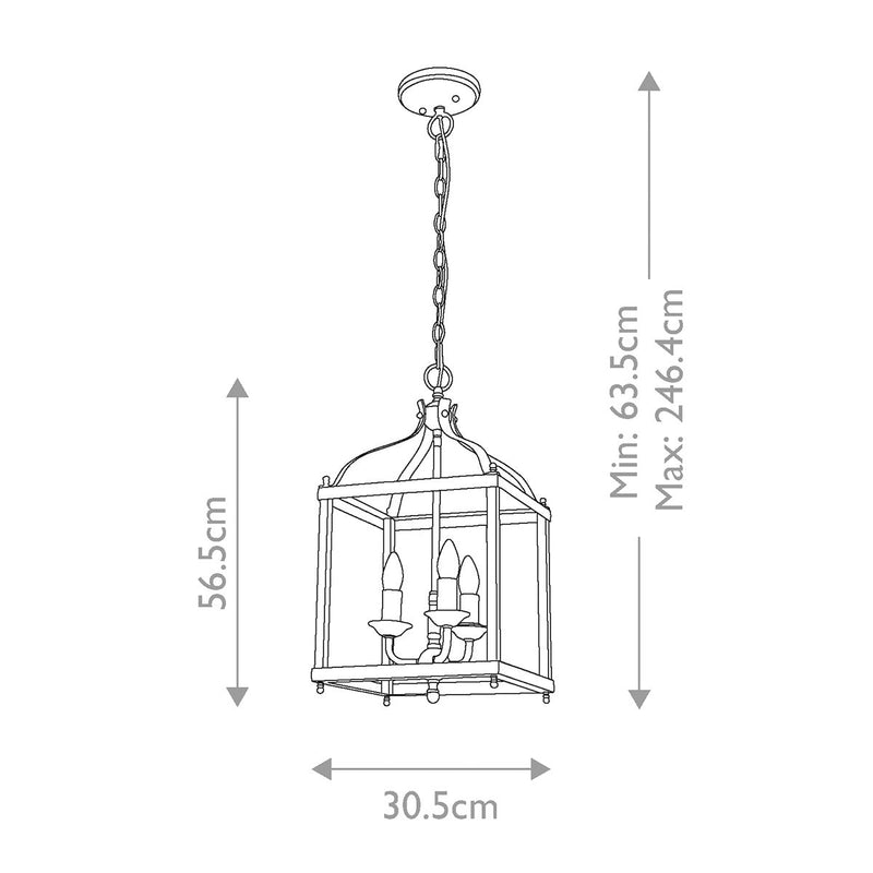 Larkin 3 Light Medium Pendelleuchte - Olde Bronze