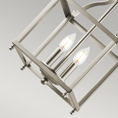 Larkin 2 Light Small Pendelleuchte - Nickel gebürstet