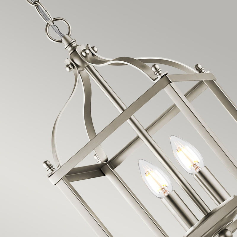 Larkin 2 Light Small Pendelleuchte - Nickel gebürstet
