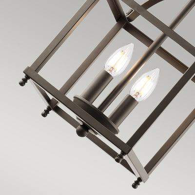 Larkin 2 Light Small Pendelleuchte - Nickel gebürstet