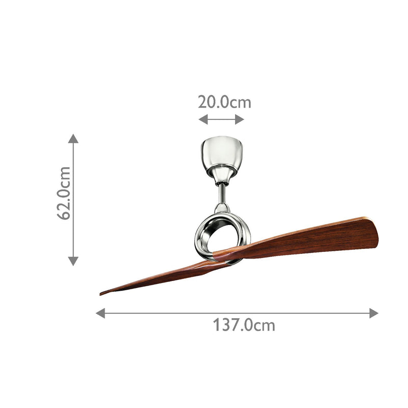 Link - 54Zoll / 137cm Lüfter - Nickel poliert