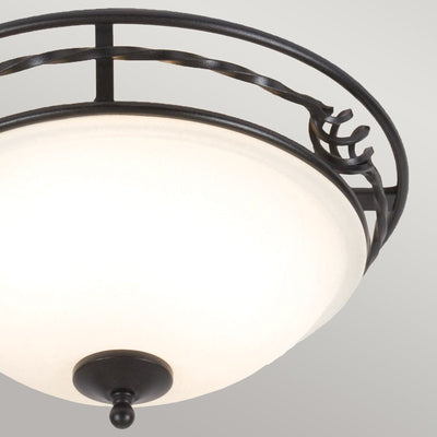 Pembroke 2 Light Flush Light Style A - Schwarz