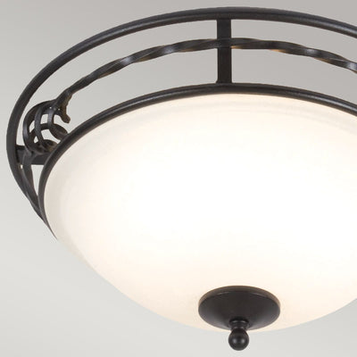 Pembroke 2 Light Flush Light Style A - Schwarz