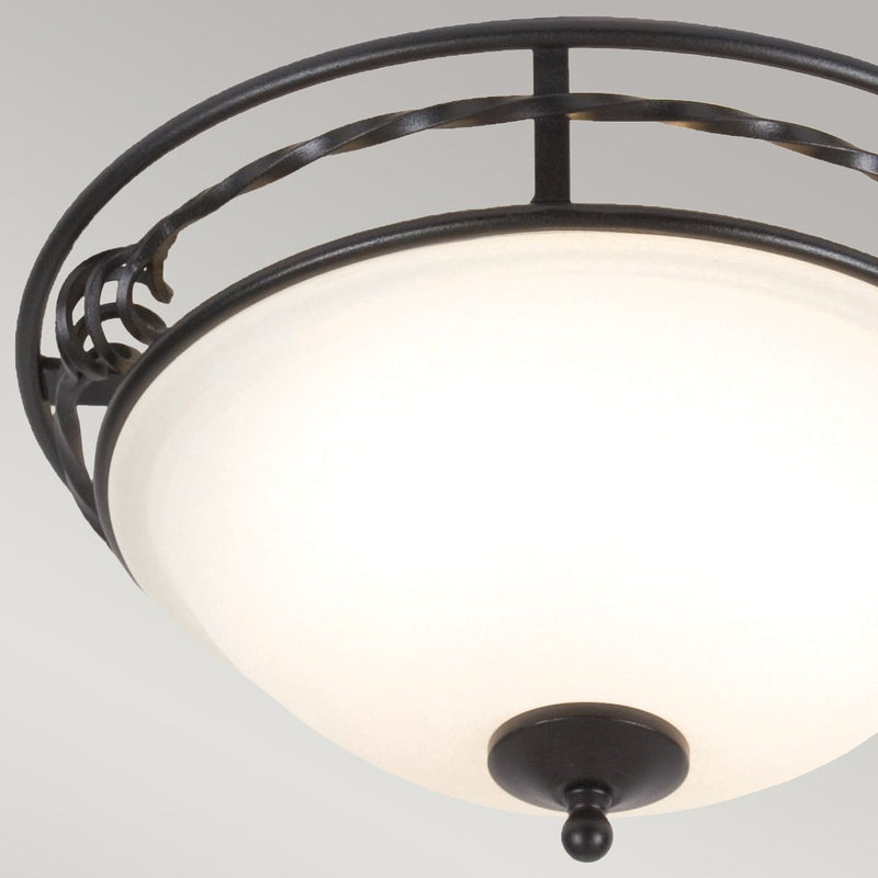 Pembroke 2 Light Flush Light Style A - Schwarz