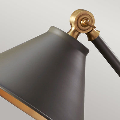 Provence Element 1 Light Mini Tischleuchte - Dunkelgrau/Messing gealtert - Clicklights Shop