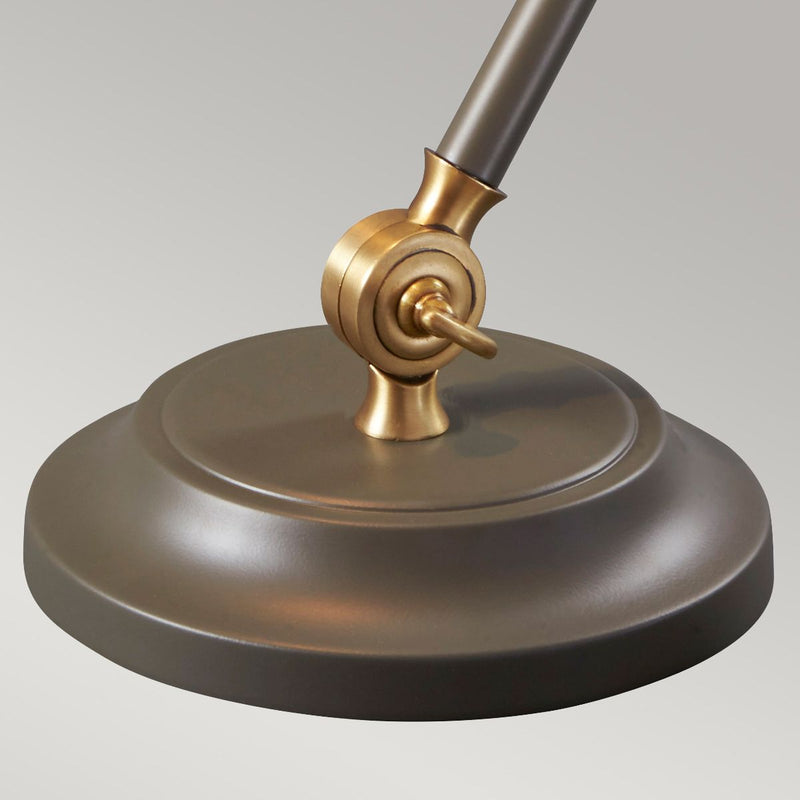 Provence Element 1 Light Mini Tischleuchte - Dunkelgrau/Messing gealtert - Clicklights Shop