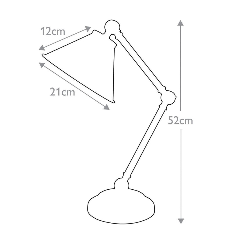 Provence Element 1 Light Mini Tischleuchte - Dunkelgrau/Messing gealtert - Clicklights Shop