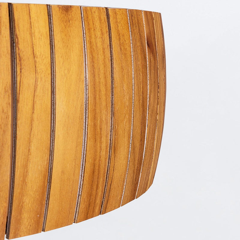 Barrel LED Unterputz - Teak Furnier