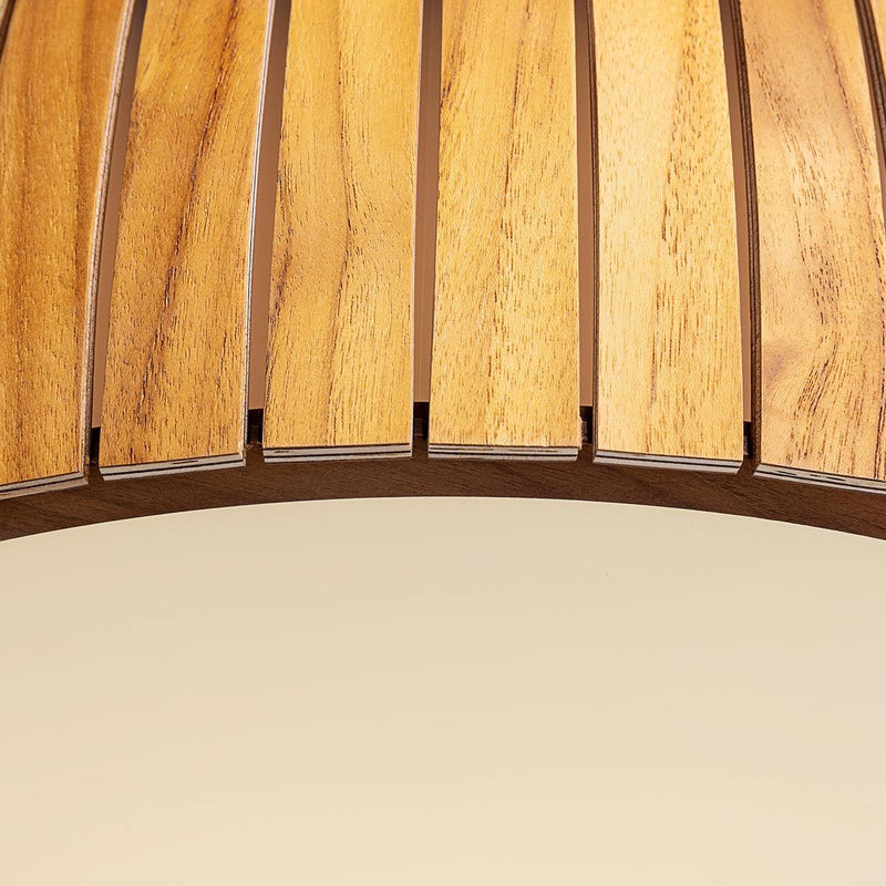 Barrel LED Unterputz - Teak Furnier