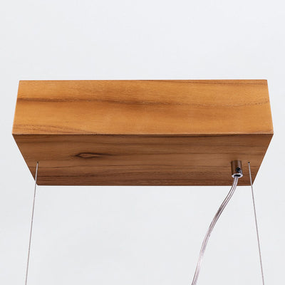 Clean LED Pendelleuchte - Teak Furnier (Neuheit)