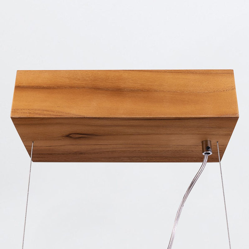 Clean LED Pendelleuchte - Teak Furnier (Neuheit)