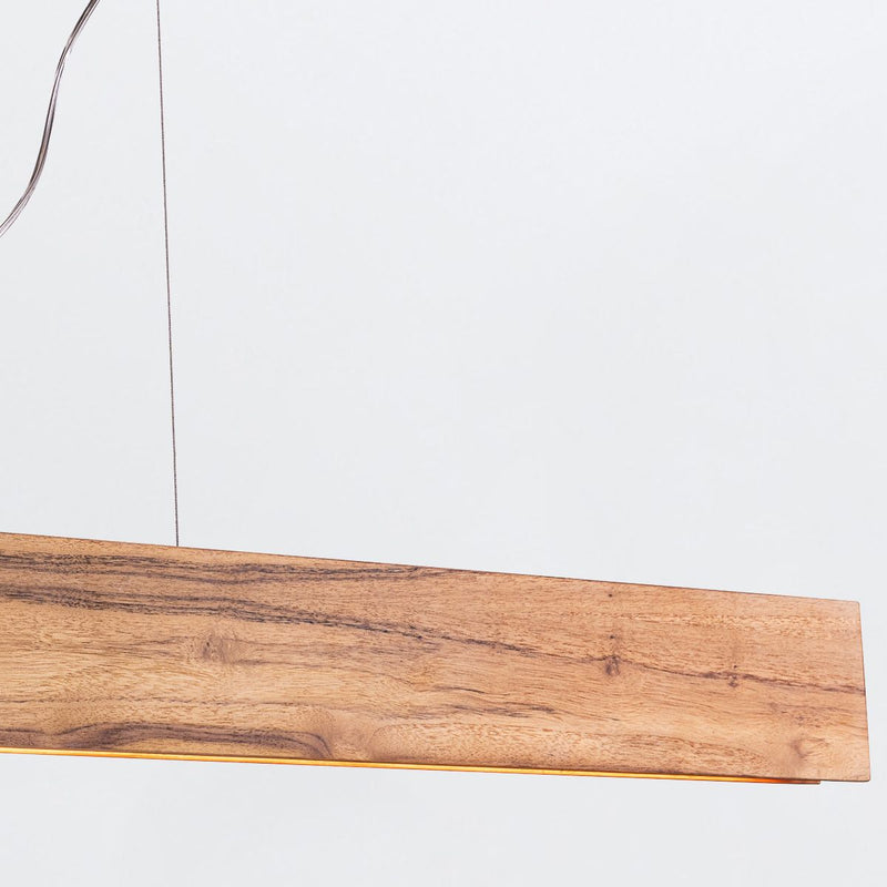Clean LED Pendelleuchte - Teak Furnier (Neuheit)