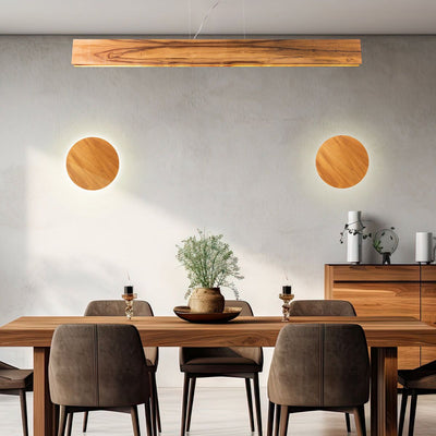 Clean LED Wandleuchte - Teak Furnier (Neuheit)