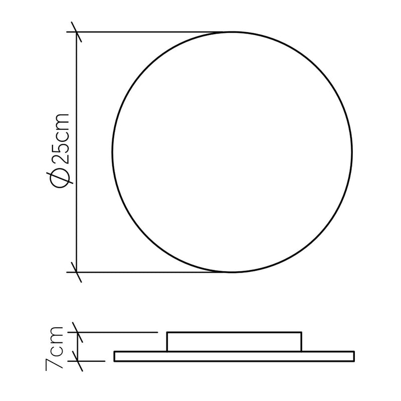 Clean LED Wandleuchte - Teak Furnier (Neuheit)