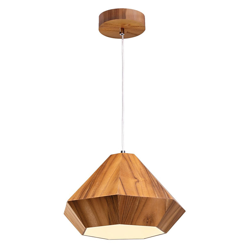 Diamant Pendelleuchte - Teak Furnier (Neuheit)