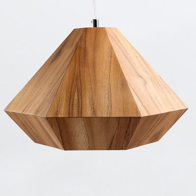 Diamant Pendelleuchte - Teak Furnier (Neuheit)