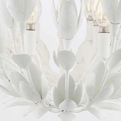 Flora 10 lt Linearer Kronleuchter - Gold brüniert oder Strukturierter Gips (Neuheit)