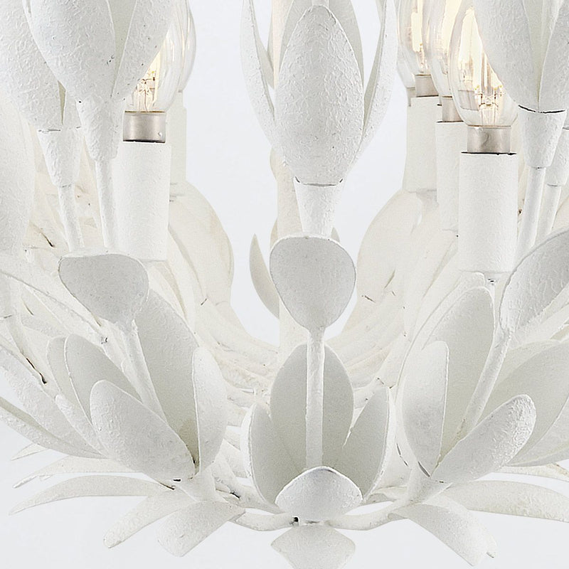 Flora 10 lt Linearer Kronleuchter - Gold brüniert oder Strukturierter Gips (Neuheit)