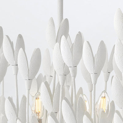 Flora 10 lt Linearer Kronleuchter - Gold brüniert oder Strukturierter Gips (Neuheit)