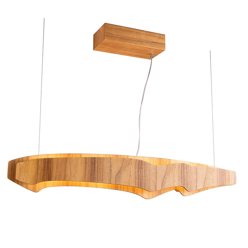 Horizon LED Linear 100cm oder 140cm Pendelleuchte - Teak Furnier (Neuheit)