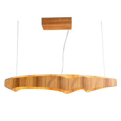 Horizon LED Linear 100cm oder 140cm Pendelleuchte - Teak Furnier (Neuheit)